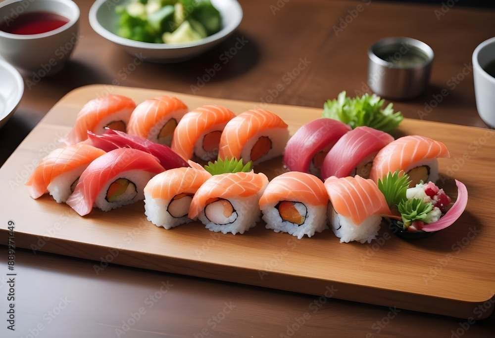 sushi on a plate sushi on a plate