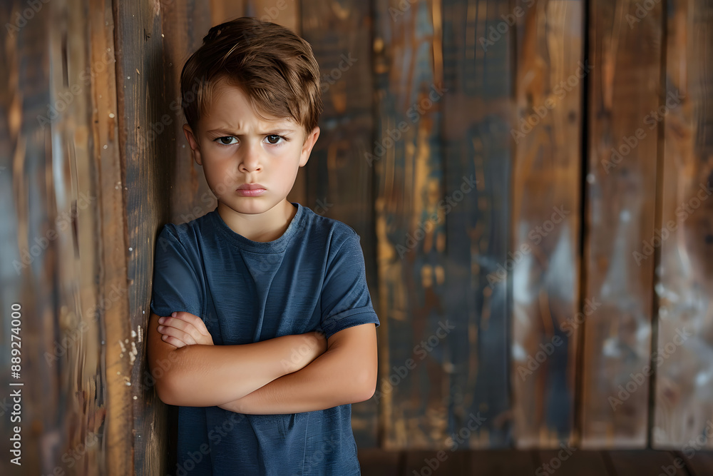 Frustrated Toddler: Portrait of an Upset Little Boy Frustrated Toddler: Portrait of an Upset Little Boy