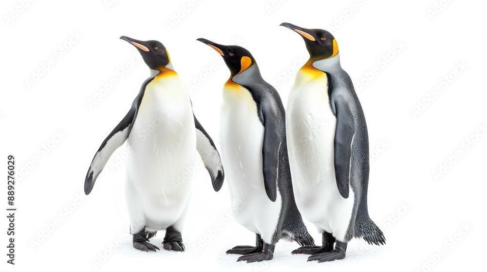 Fototapeta premium King Penguin full body on white background