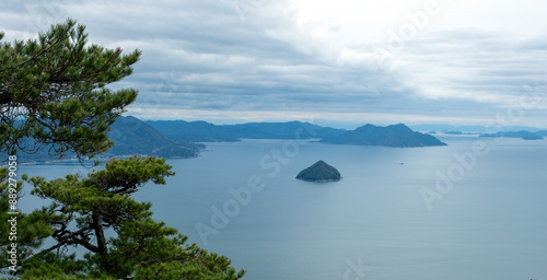 Japan, Seto Inland Sea view from Miyajima island photo