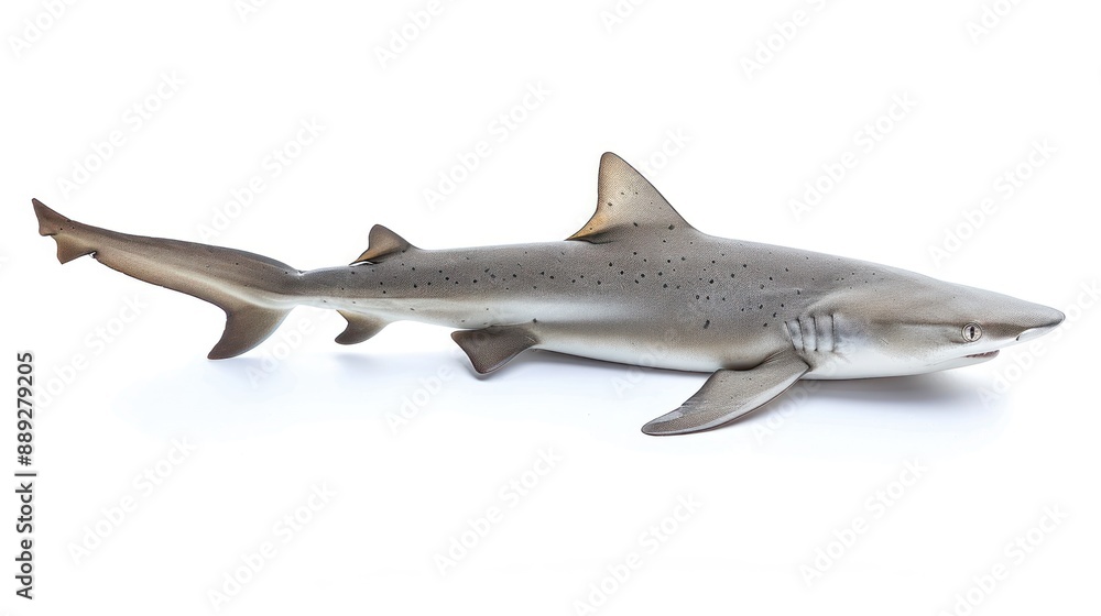 Fototapeta premium Kitefin Shark full body on white background