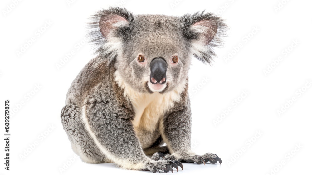 Fototapeta premium Koala full body on white background