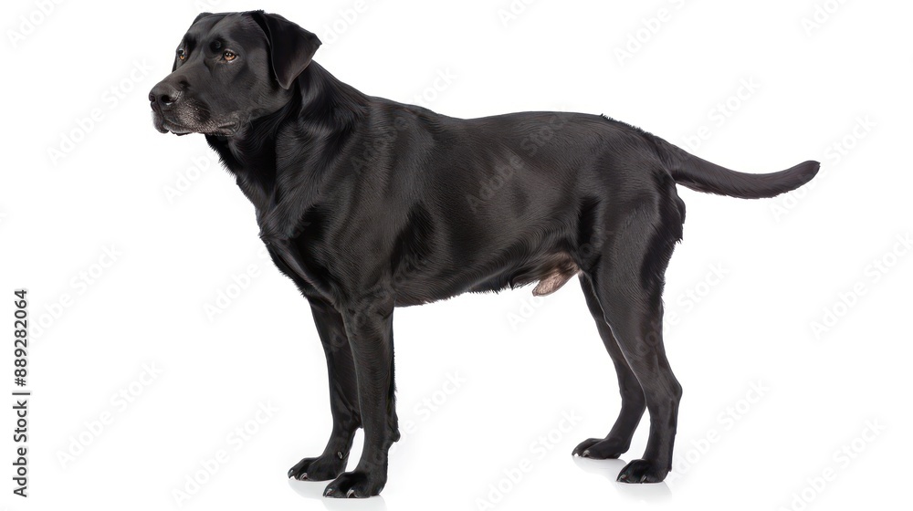 Fototapeta premium Labrabull full body on white background