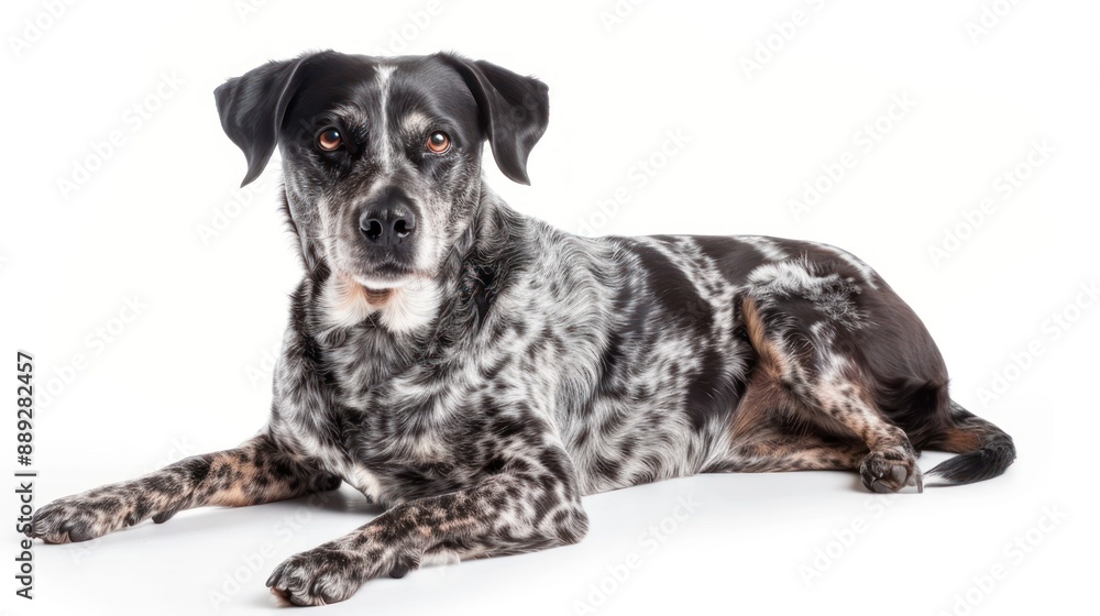 Labraheeler full body on white background Labraheeler full body on white background