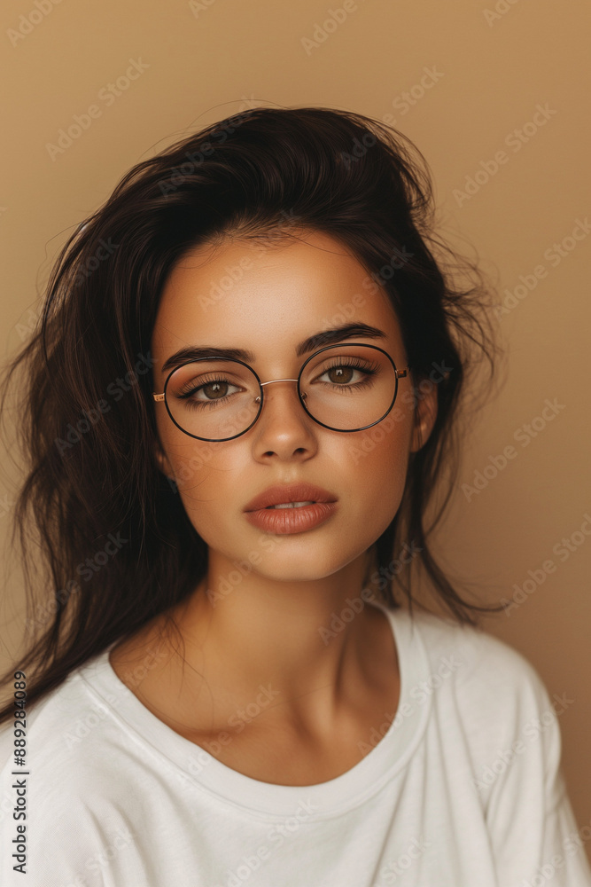 portrait of a woman with glasses portrait of a woman with glasses