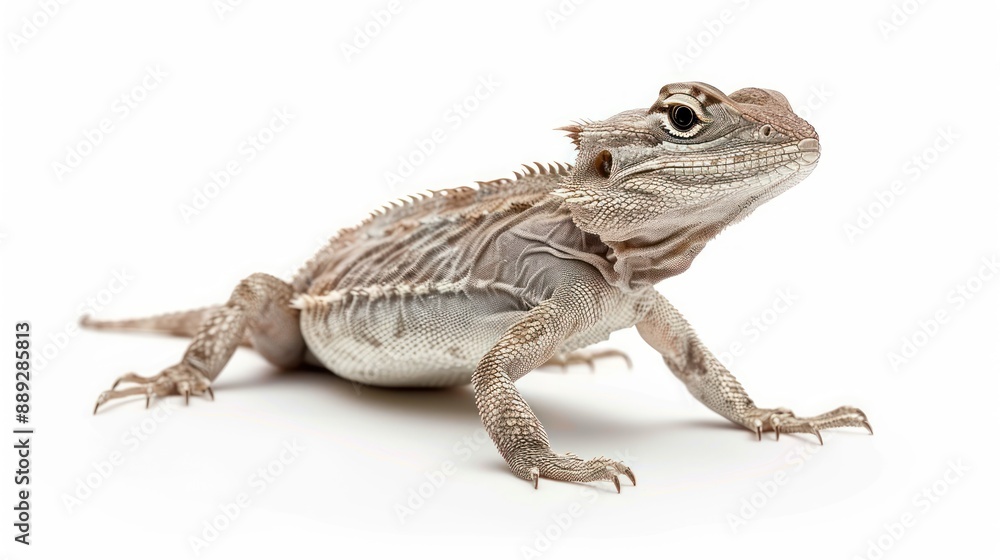 Lazarus Lizard full body on white background Lazarus Lizard full body on white background