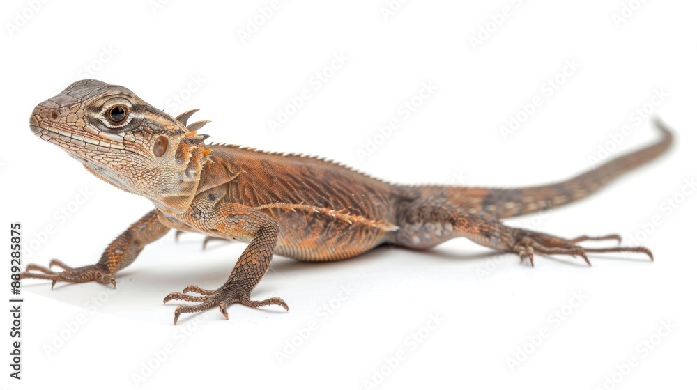 Lazarus Lizard full body on white background Lazarus Lizard full body on white background