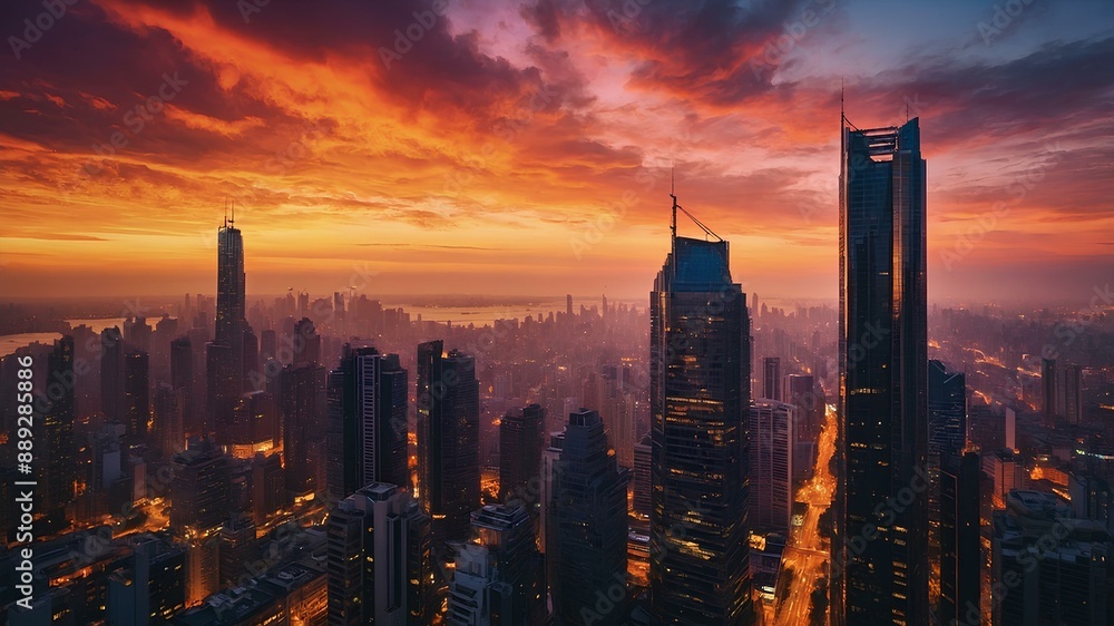 Naklejka premium City