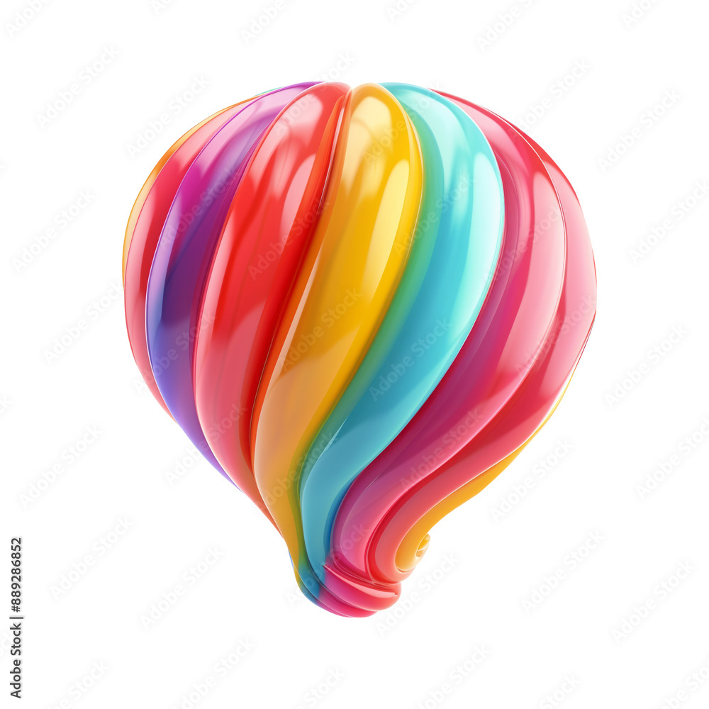 Fototapeta premium 3d inflation icon on transparent background
