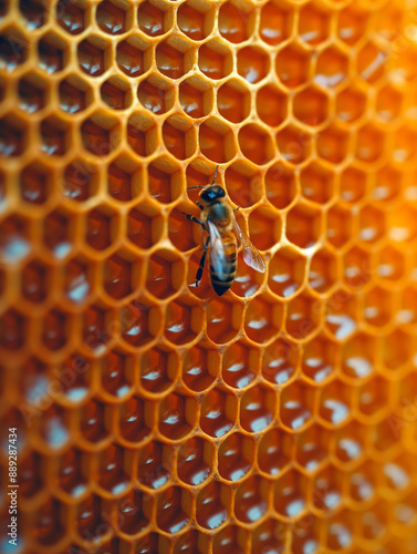 Glowing amber nectar: A hon...