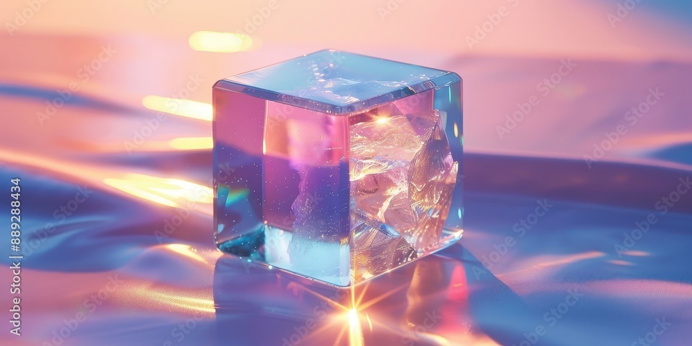 Crystal Cube on a Holographic Surface Crystal Cube on a Holographic Surface