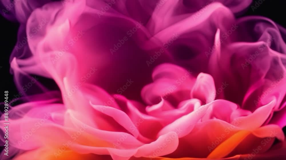 slow-moving rose-shaped smoke slow-moving rose-shaped smoke