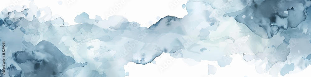 Watercolor background with abstract design in light blue Watercolor background with abstract design in light blue