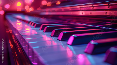 abstract music piano keyboard background