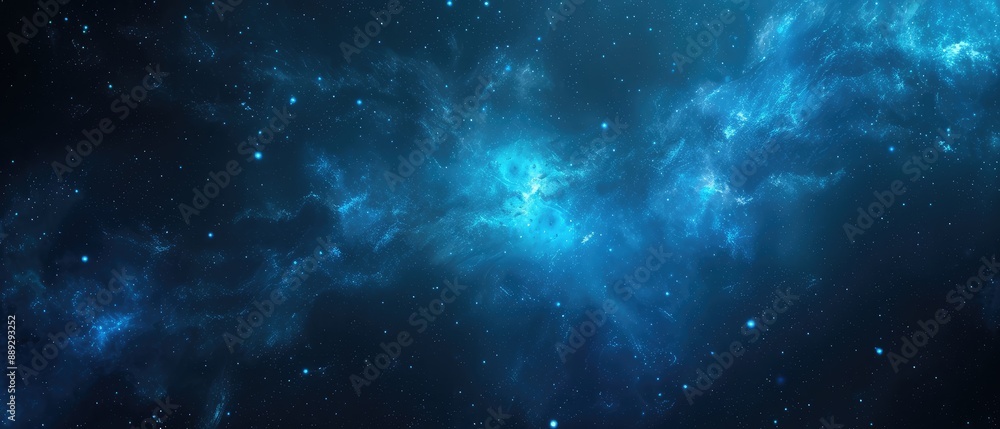 Ethereal Cosmic Nebula and Stardust Background