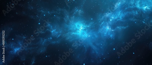 Obraz na płótnie Ethereal Cosmic Nebula and Stardust Background w salonie