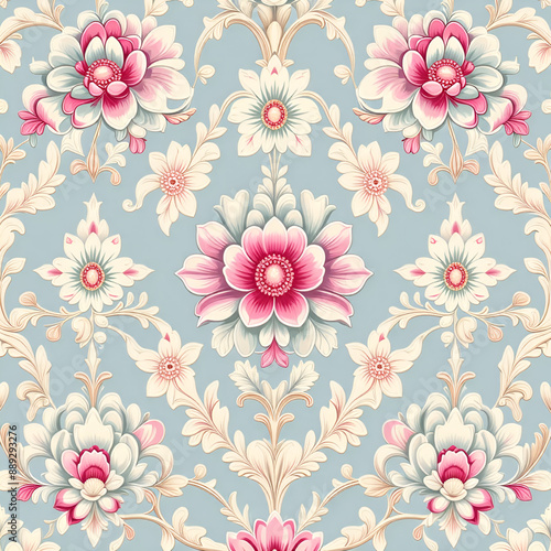 seamless pattern with flowers