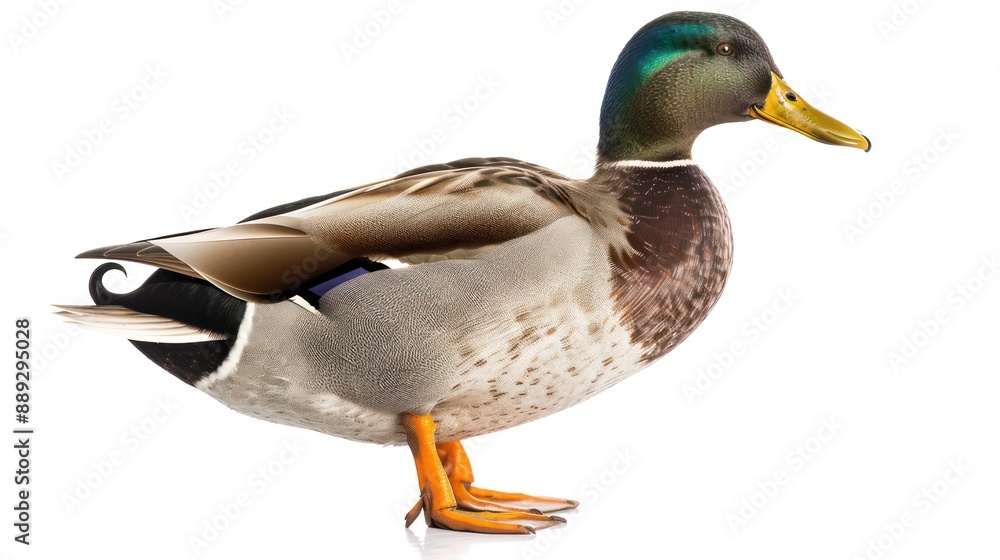Obraz premium Mallard full body on white background