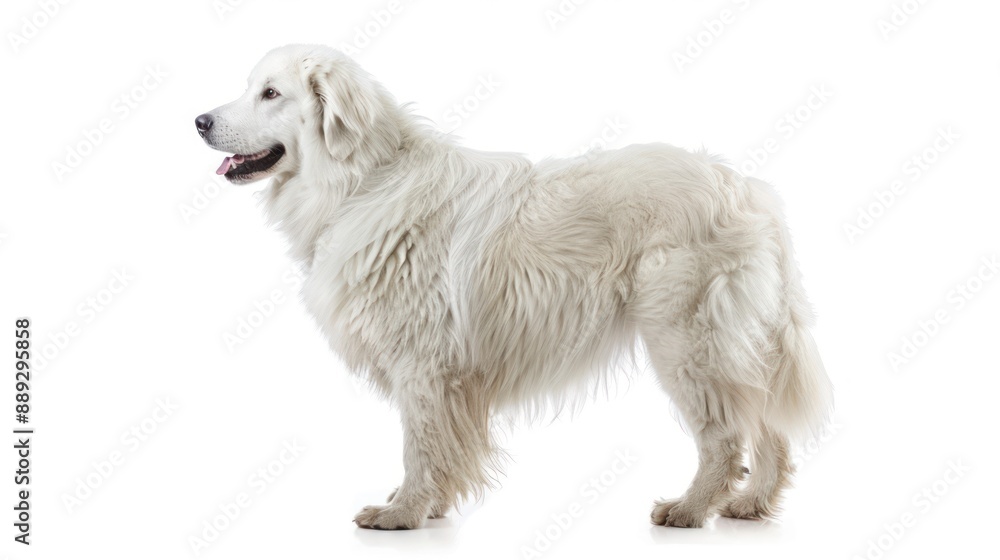 Maremma Sheepdog full body on white background Maremma Sheepdog full body on white background