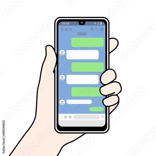 スマホのチャット画面