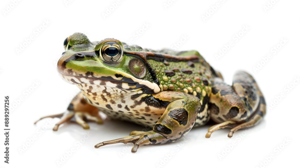 Fototapeta premium Marsh Frog full body on white background