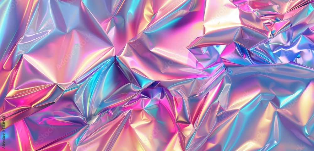 Colorful Abstract Iridescent Foil Texture Colorful Abstract Iridescent Foil Texture