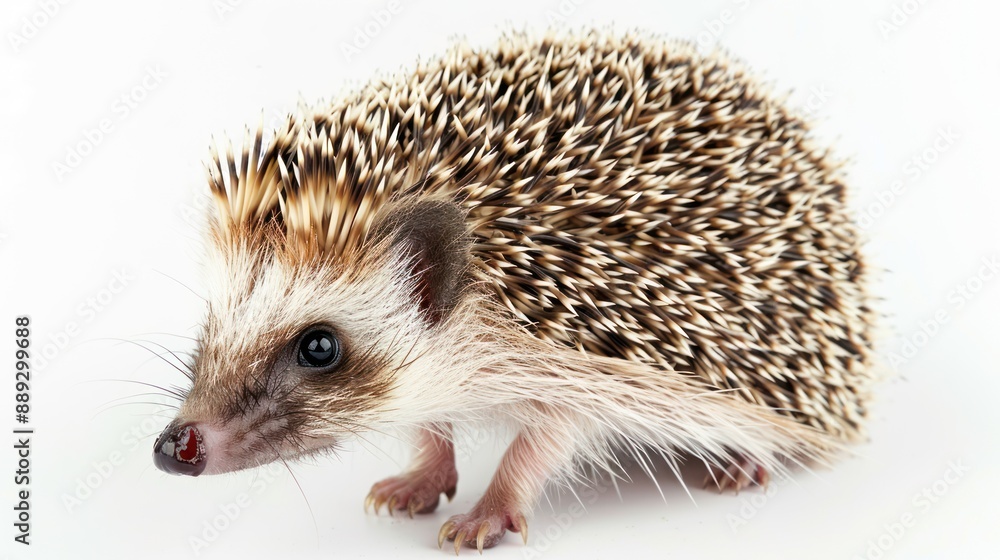 Fototapeta premium Hedgehog full body on white background