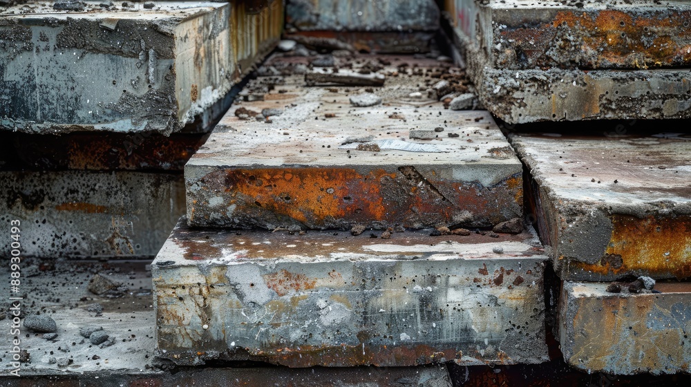 Stacked Rusted Metal Plates Industrial Texture Stacked Rusted Metal Plates Industrial Texture