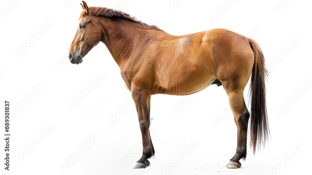 Horse full body on white background Horse full body on white background