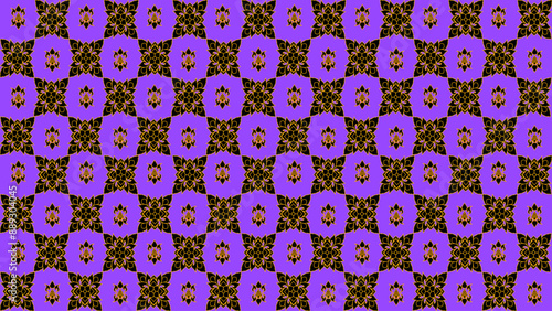 Thai pattern geometric seamless on light purple background