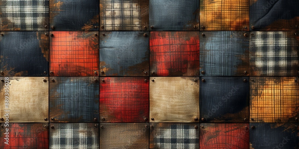 Plaid Pattern Background Banner Plaid Pattern Background Banner