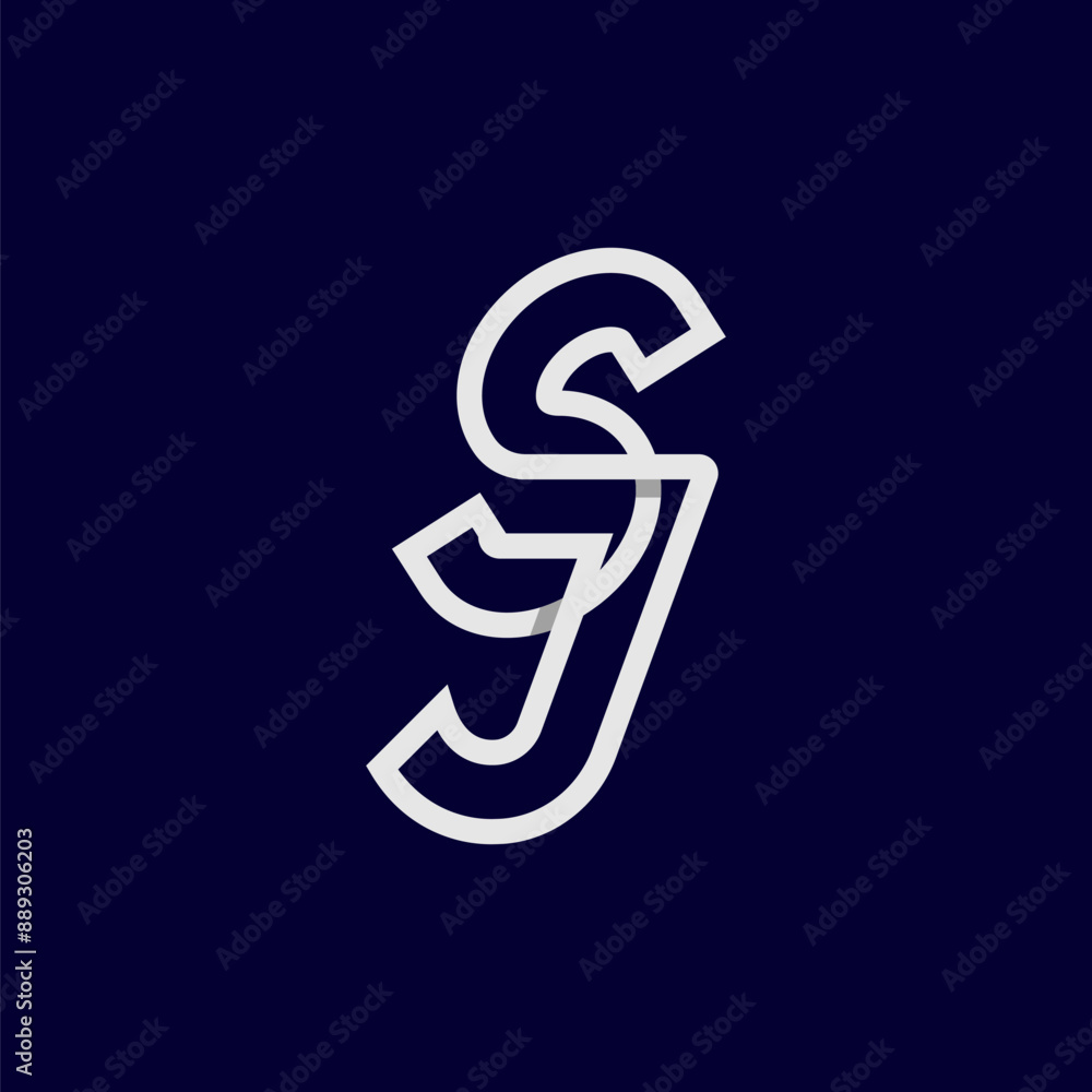 Initial Letter JS or SJ Logo, Monogram Logo letter J with S combination, design logo template, vector illustration Initial Letter JS or SJ Logo, Monogram Logo letter J with S combination, design logo template, vector illustration