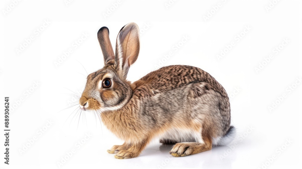 Fototapeta premium Jackrabbit full body on white background