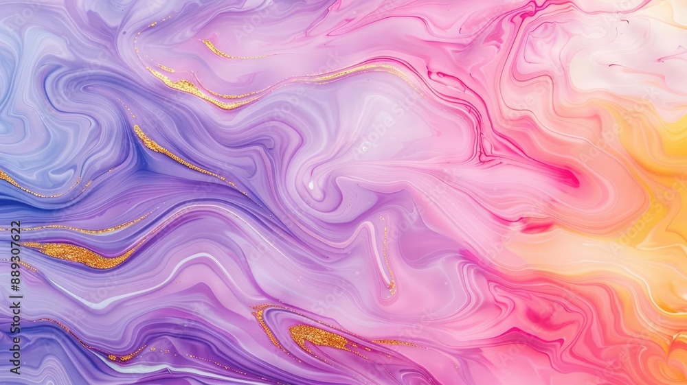 Create a fluid, swirling abstract pattern with a marbling effect in shades of purple, pink, and gold Create a fluid, swirling abstract pattern with a marbling effect in shades of purple, pink, and gold