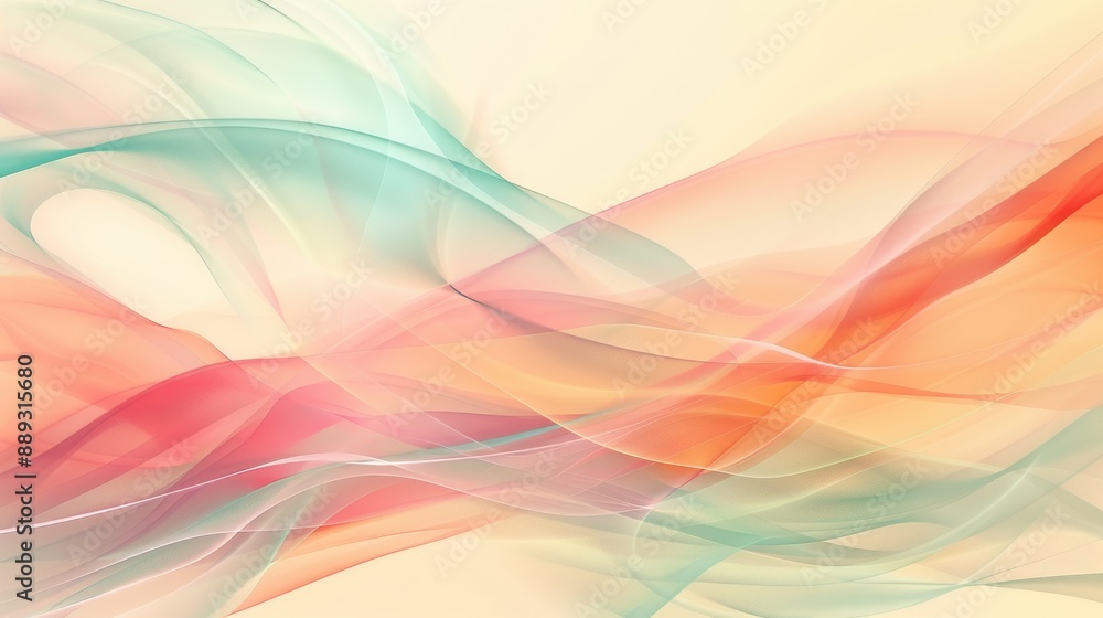 An elegant abstract background with flowing lines, organic shapes, and a harmonious blend of soft pastel colors, creating a soothing and visually pleasing scene that stimulates the imagination An elegant abstract background with flowing lines, organic shapes, and a harmonious blend of soft pastel colors, creating a soothing and visually pleasing scene that stimulates the imagination