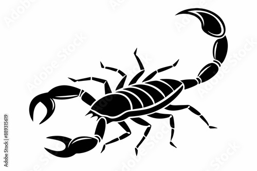 Scorpion, scorpion icon vector, scorpion tattoo. vector illustration

