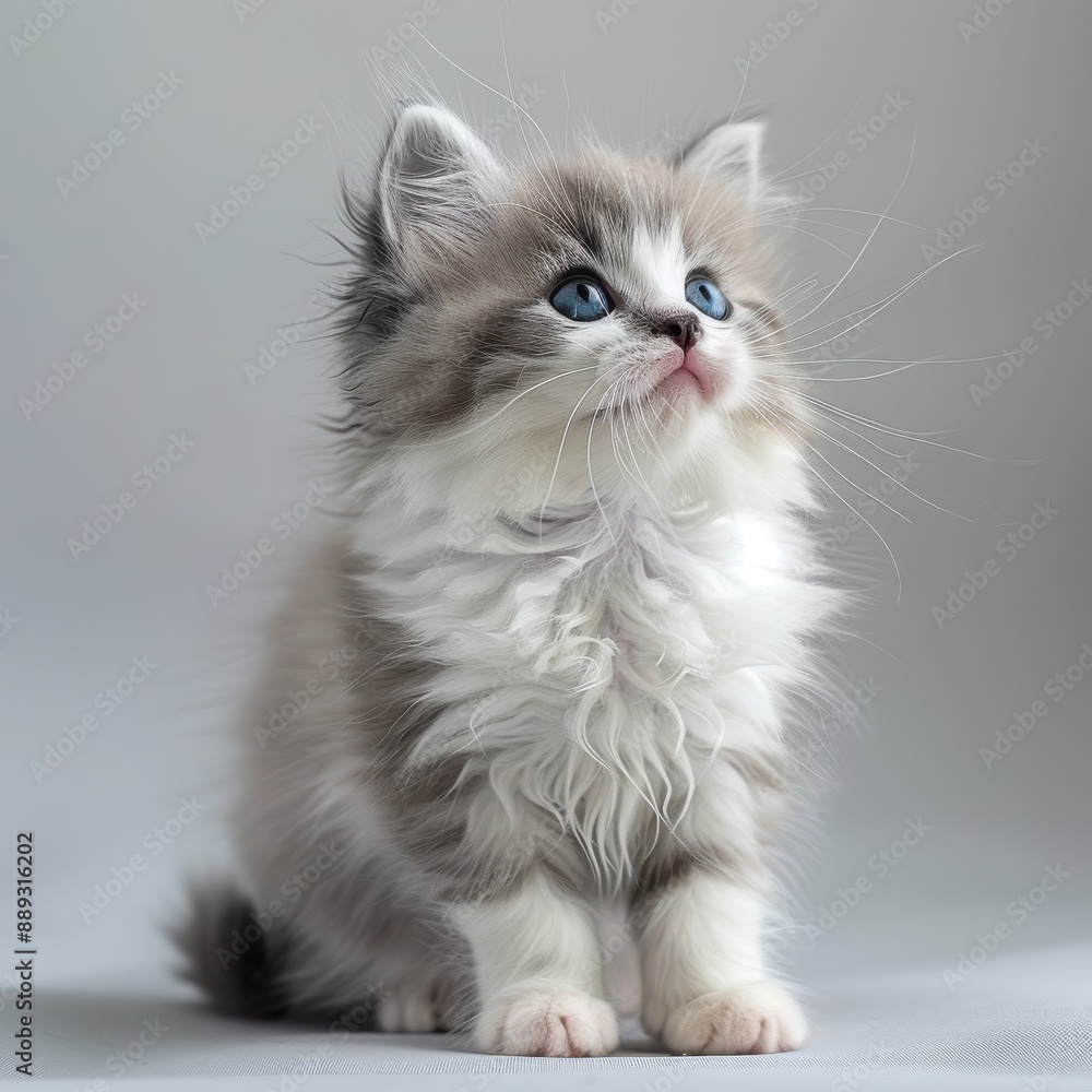 kitten, baby cat , a cat , clean indoor background, realistic, commercial photograph kitten, baby cat , a cat , clean indoor background, realistic, commercial photograph