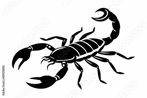 Scorpion, scorpion icon vector, scorpion tattoo. vector illustration

