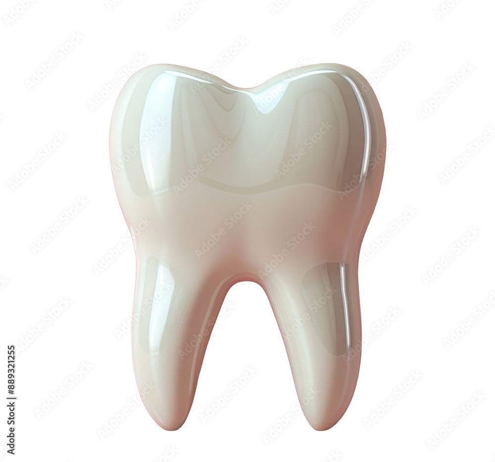 3D illustration of a tooth isolated on white background 3D illustration of a tooth isolated on white background