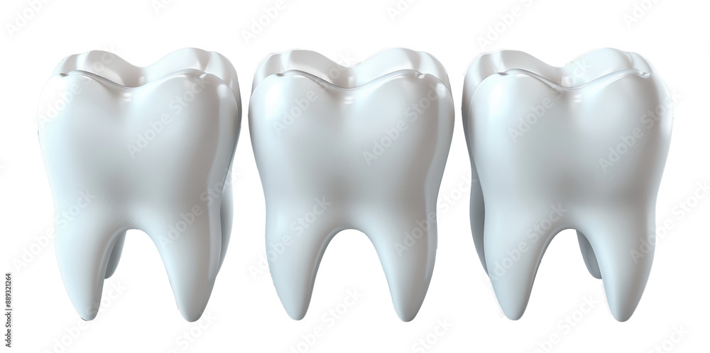3D illustration of a tooth isolated on white background 3D illustration of a tooth isolated on white background