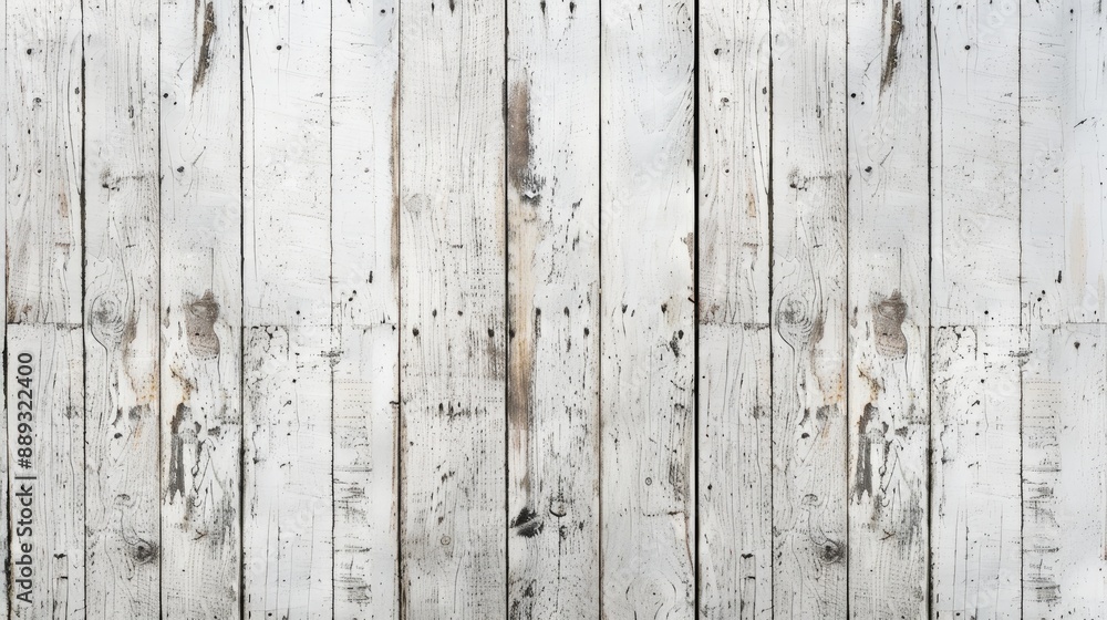 Aged white wooden plank backdrop with horizontal and vertical lines Aged white wooden plank backdrop with horizontal and vertical lines