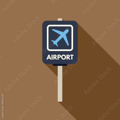 Airport sign indicating direction for arriving and departing passengers
