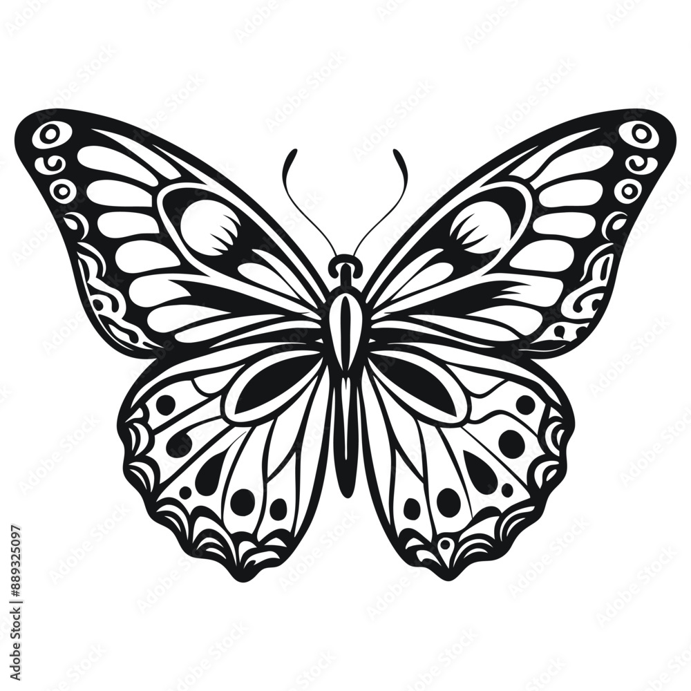 Butterfly icon, Butterfly silhouette. Isolated vector illustration Butterfly icon, Butterfly silhouette. Isolated vector illustration