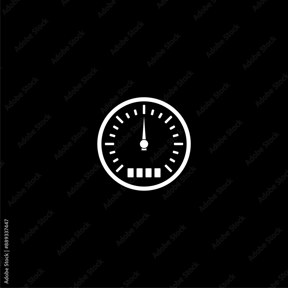 Speedometer icon isolated on dark background Speedometer icon isolated on dark background