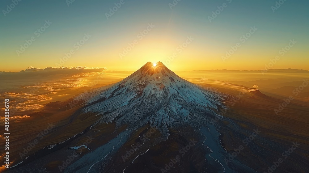 A snow-capped mountain peak, climbers visible, dramatic shadows A snow-capped mountain peak, climbers visible, dramatic shadows