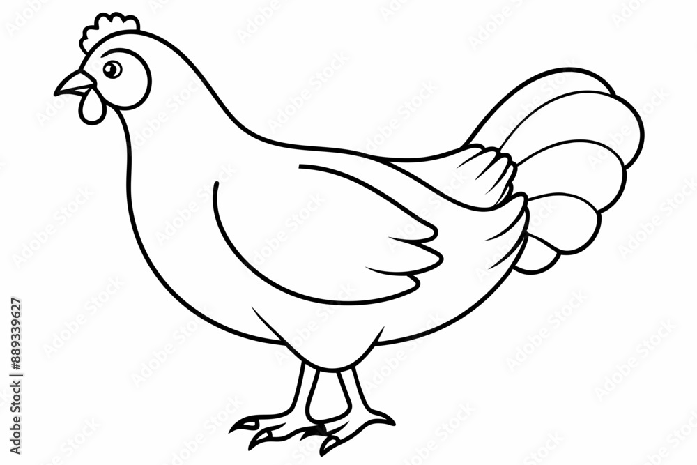 chicken silhouette, chicken line drawing, Black silhouette of a rooster standing. Vector illustration
chicken silhouette, chicken line drawing, Black silhouette of a rooster standing. Vector illustration