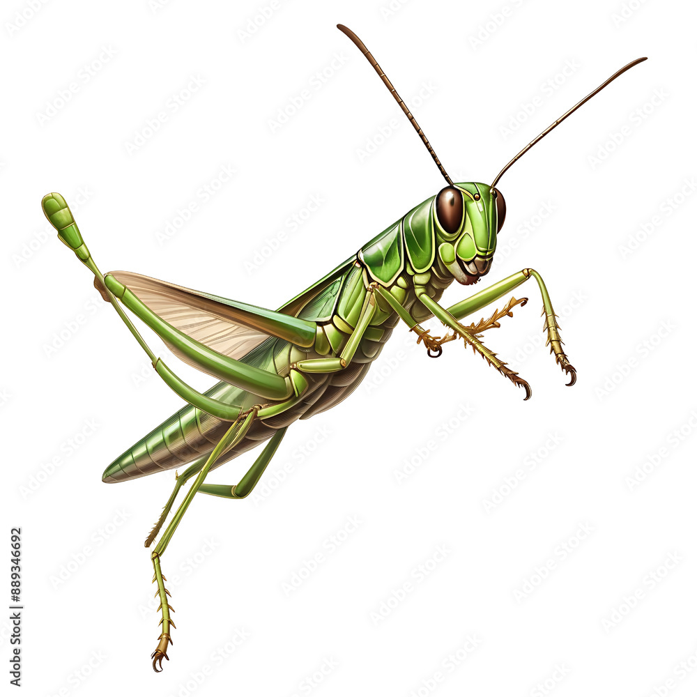 Grasshopper isolated on transparent background, Grasshopper isolated on transparent background,