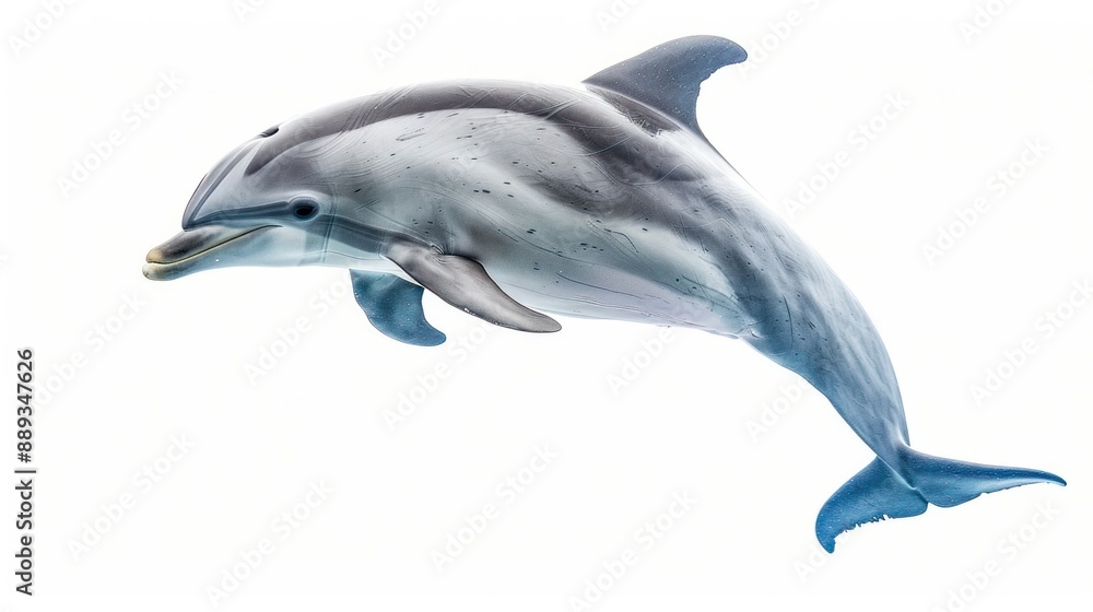 happy dolphin isolated on white backgroun happy dolphin isolated on white backgroun