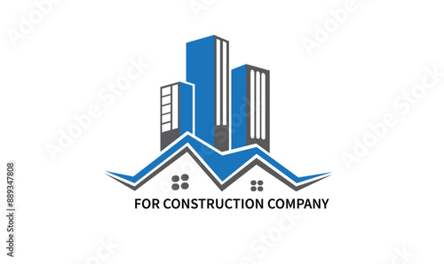 Building and home logo, construction company logo