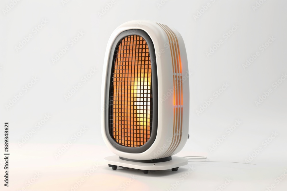 Modern Electric Space Heater with Glowing Grid
Modern Electric Space Heater with Glowing Grid